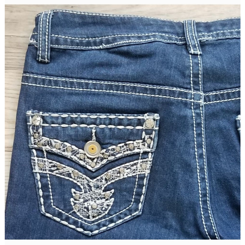 Rebel & Soul Size 8 Bootcut Blue Denim Women's Jeans - Picture 7 of 11